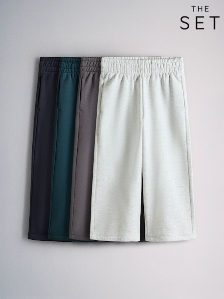 Navy/Grey - The Set 4 Pack Wide Leg Joggers
