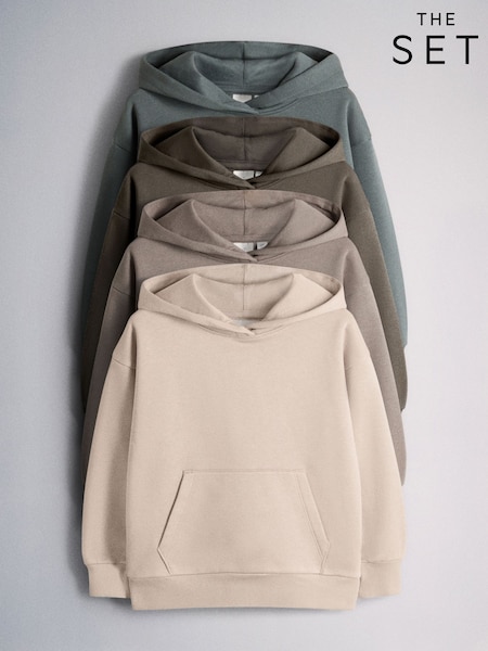 Green/Grey - The Set 4 Pack Regular Hoodie
