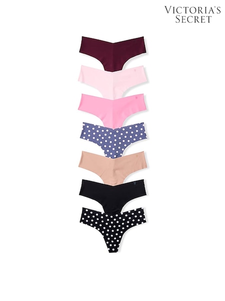Pink/Blue/Black/Nude - Victoria's Secret 7 Pack Knickers