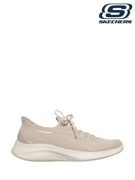 Natural - Skechers Ultra Flex 4.0 Trainers