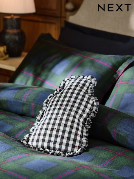Gingham Heart Hot Water Bottle