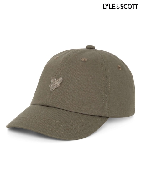 Lyle & Scott Green Tonal Baseball Cap (Y48484) | AED116