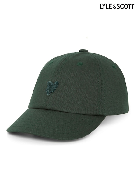 Lyle & Scott Green Tonal Baseball Cap (Y48485) | AED116