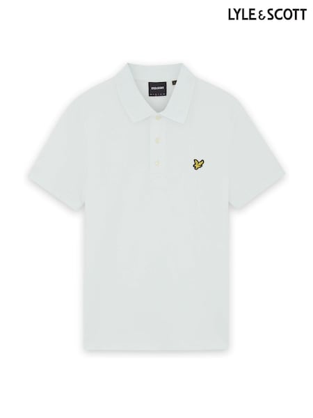 Lyle & Scott White Plain Polo Shirt (Y48749) | €73