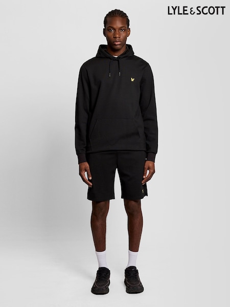 Lyle & Scott Black Fly Fleece Shorts (Y48763) | AED320