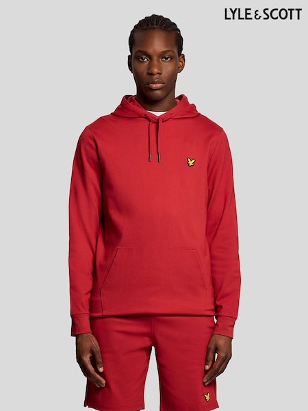 Lyle & Scott Red Fly Fleece Hoodie (Y48779) | AED466