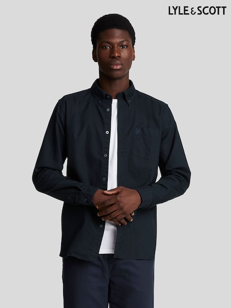 Lyle & Scott Tonal Eagle Plain Oxford Shirt (Y48917) | ‏379 د.إ.‏