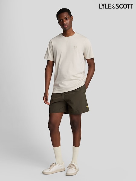 Lyle & Scott Green Plain Swim Shorts (Y48940) | AED262