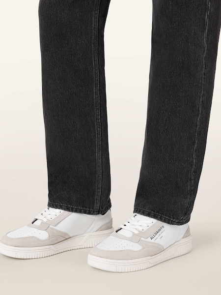 לבן - AllSaints Regan Low Top Trainers (Y49821) | ‏749‏₪