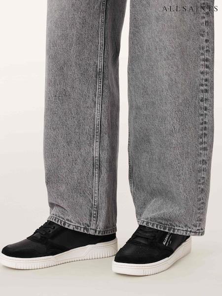 שחור - AllSaints Regan Low Top Trainers (Y49822) | ‏749‏₪