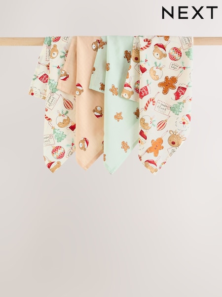 Character Bauble - Baby Muslins Cloths 4 Pack