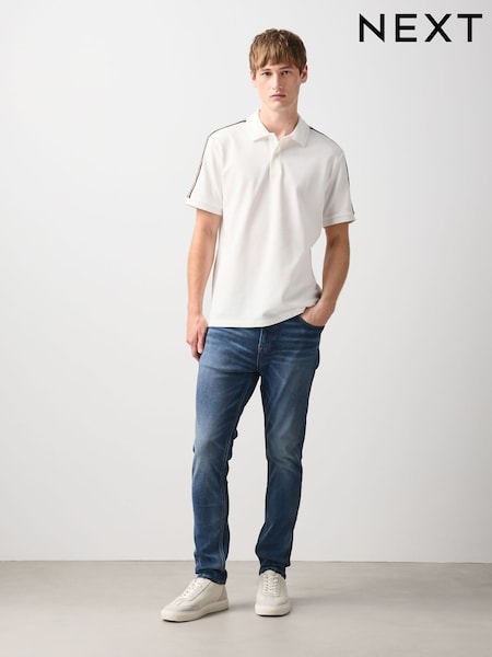 Blue - Skinny Fit Authentic Stretch Denim Jeans