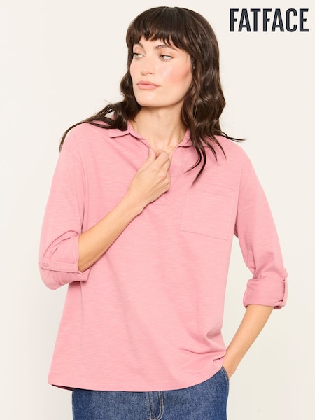 Pink - Fatface Jersey Shirt