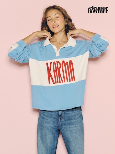 Plavo - Eleanor Bowmer Karma Rugby Top
