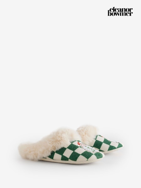 Zeleno/Krem boja - Eleanor Bowmer Big Nick Energy Mule Slippers