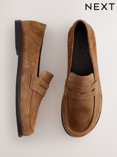 Tan Brown - Forever Comfort® Suede Loafers