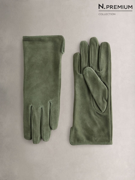 Green - N.premium Suede Gloves