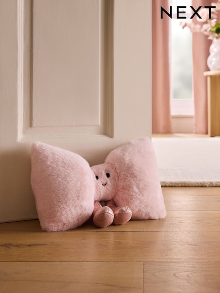 3d Faux Fur Bow Doorstop
