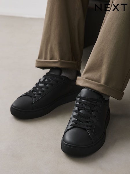 黑色 - Standard Fit Smart Casual Longline Trainers
