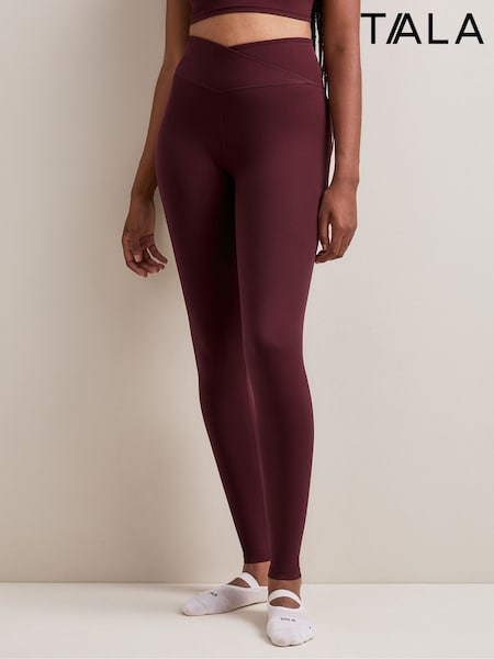 Sarkans - Tala Dayflex No Front Seam Wrap High Waist Full Leggings