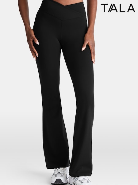 Schwarz - Tala Dayflex Wrap High Waisted Trousers