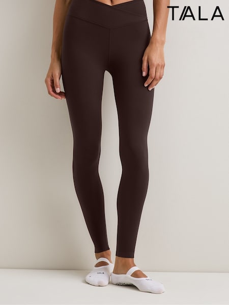 Braun - Tala Dayflex No Front Seam Wrap High Waist Full Leggings