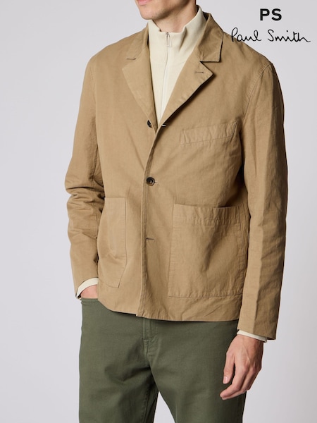Φυσικό - Regular Ps Paul Smith Tailored Lined Single Breast Blazer Jacket
