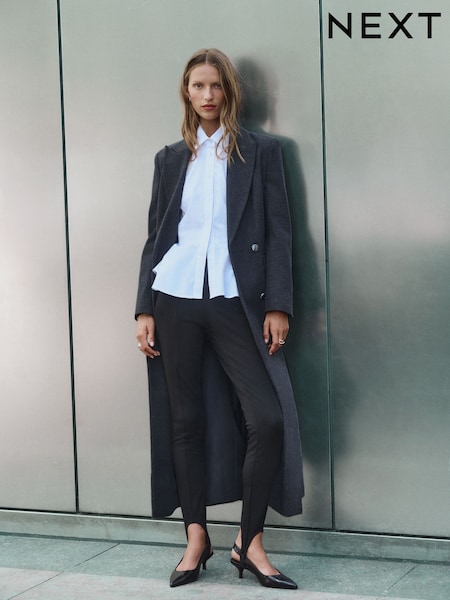 Black - Ponte Stirrup Leggings