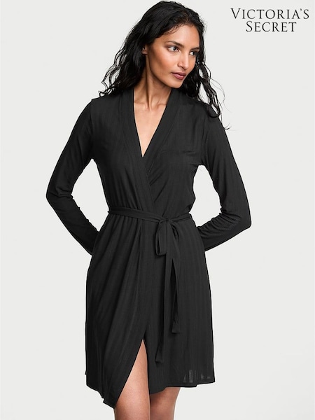 Black - Victoria's Secret Modal Ultra Fine Short Robe