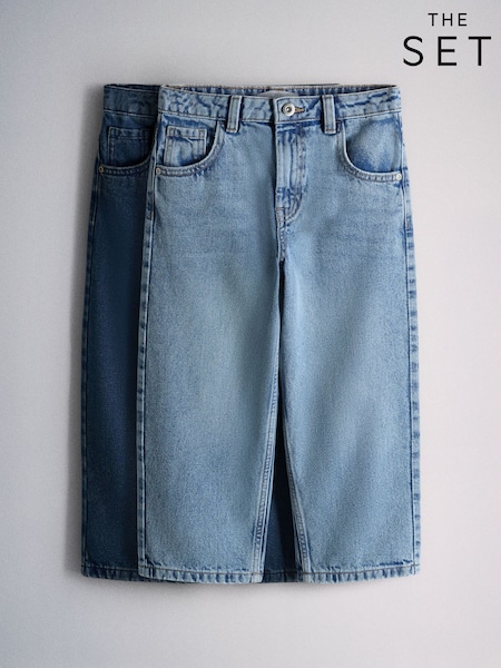 Blue Denim - The Set 2 Pack Baggy Fit Jeans