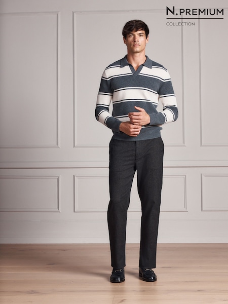Haki - Regular Tapered Fit N. Premium Heritage Chino Trousers