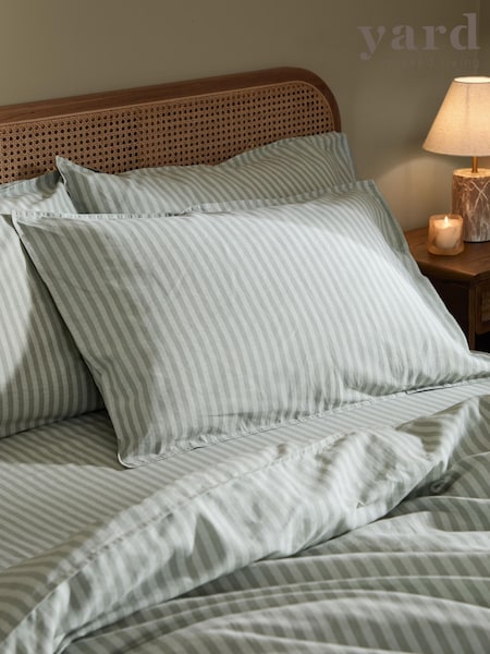 Yard Set Of 2 Marlow Dual-tone Stripe Pillowcases