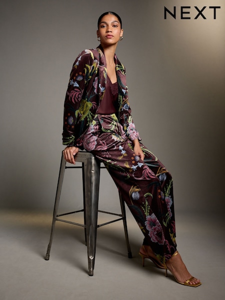 Print - Kew Collection Velvet Blazer