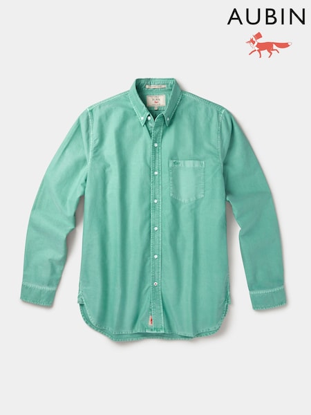 Green - Regular Aubin Aldridge Garment Dyed Shirt