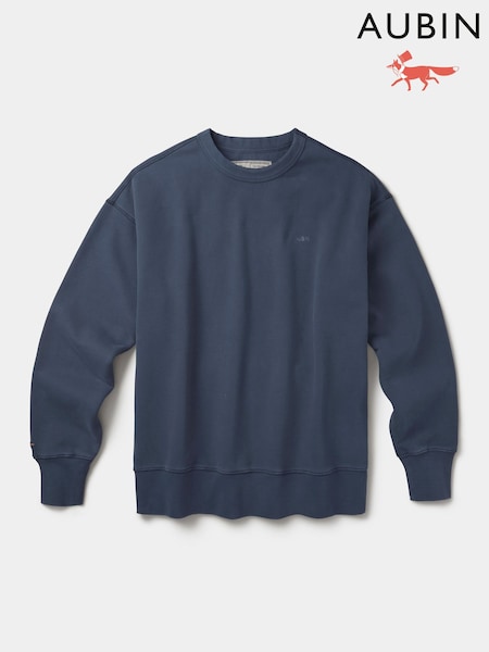 Blue - Regular Aubin Blue Brandon Crew Neck Sweater