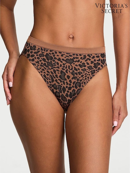 Leopard Brown - Victoria's Secret Ribbed Knickers