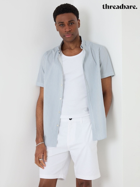 Blue Stripe - Regular Threadbare Short Sleeve Shirt