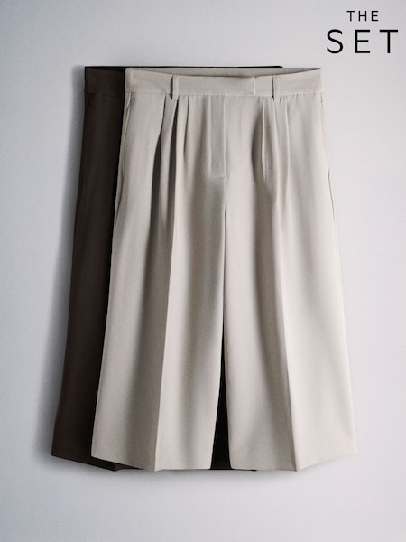 Chocolate Brown/Cream - The Set 2 Pack Formal Trousers