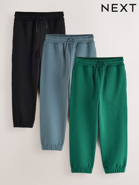 Green/Mineral Blue - Joggers 3 Pack (3-16yrs)