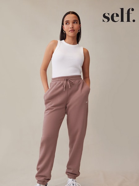 self. Mauve Cuffed Joggers (Y55534) | AED128