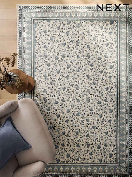 Tapis Mabel en bois imprimé