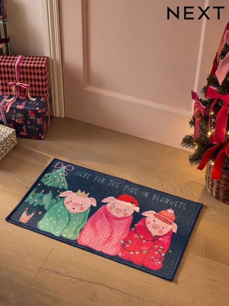 Washable Pigs In Blankets Doormat