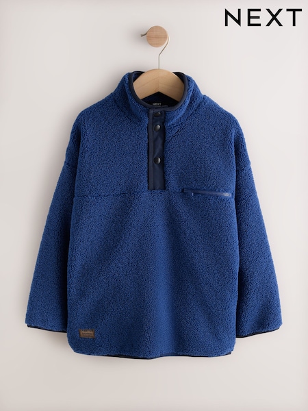 Cobalt Blue - Funnel Neck Fleece (3-16yrs)