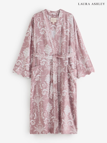Pink/Mink - Laura Ashley Josette Dressing Gown