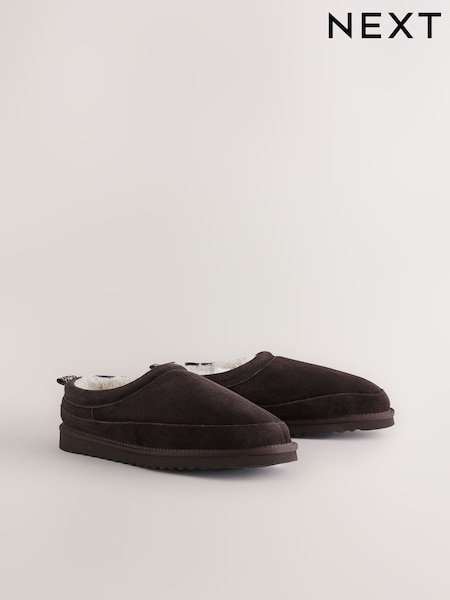 Brown - Regular Closeback Slippers