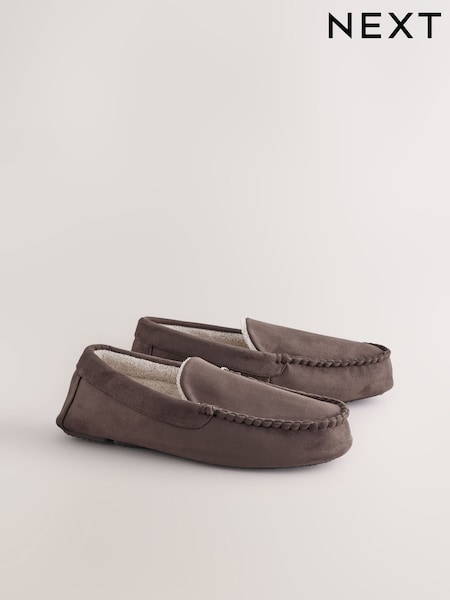 Brown - Regular Moccasin Slippers