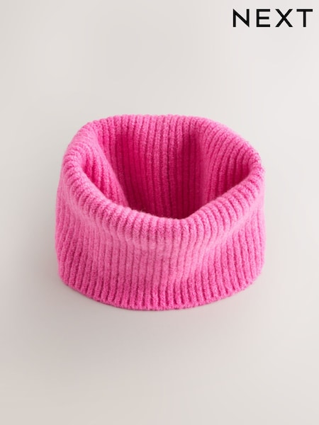 Fluro Pink - Cosy Knitted Snood (1-16yrs)