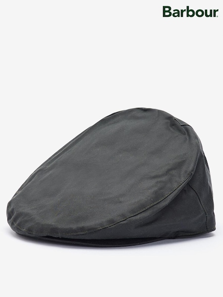 Schwarz - Regular Barbour® Wax Flat Cap