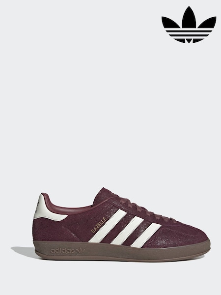 Burgundy - Regular Adidas Originals Gazelle Indoor Trainers