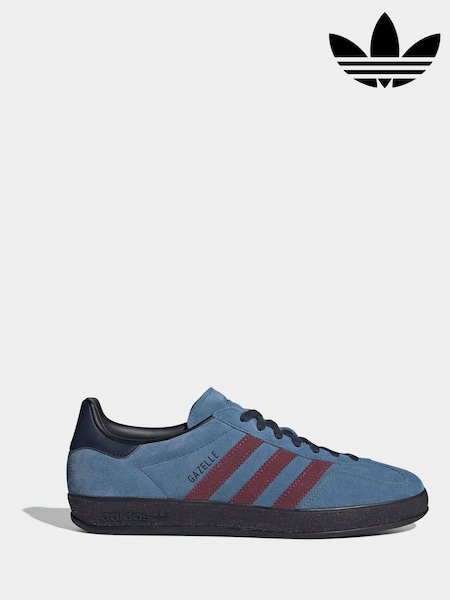 Blue - Regular Adidas Originals Gazelle Indoor Trainers